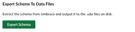 Export schema